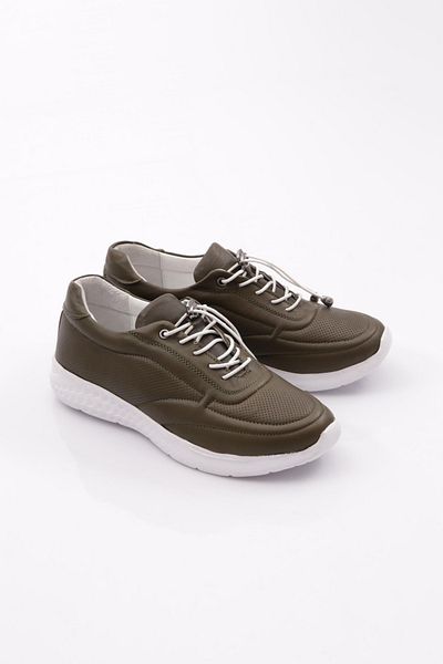 DGN Pantofi de damă cu șireturi Laser Comfort Kaki 31353246