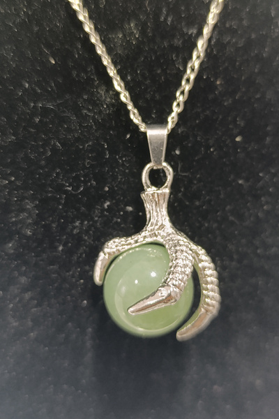 TAŞÇIZADE Aventurin Taşı Pençe Natural Doğaltaş Kolye