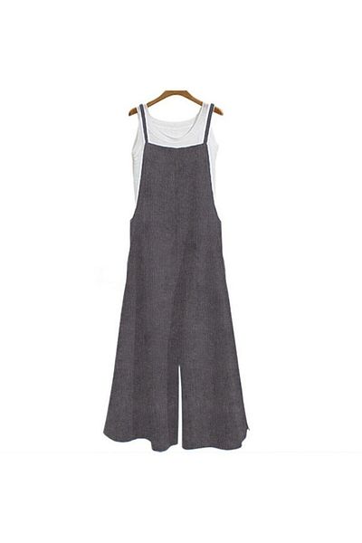 1tarz Toridas Strappy Loose Cut Summer Women's Jumpsuit - 5104smoked