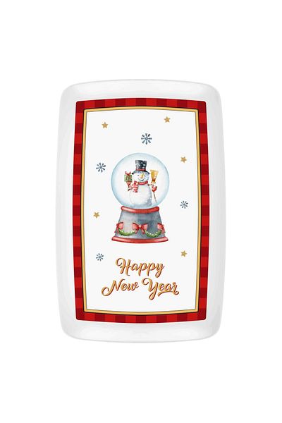 The Mia New033 Globe Rectangular Service 34X25 cm