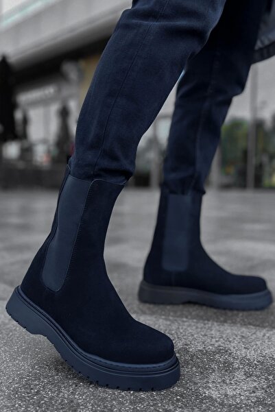 Chekich Srt Alaska Süet Siyah Erkek Bot