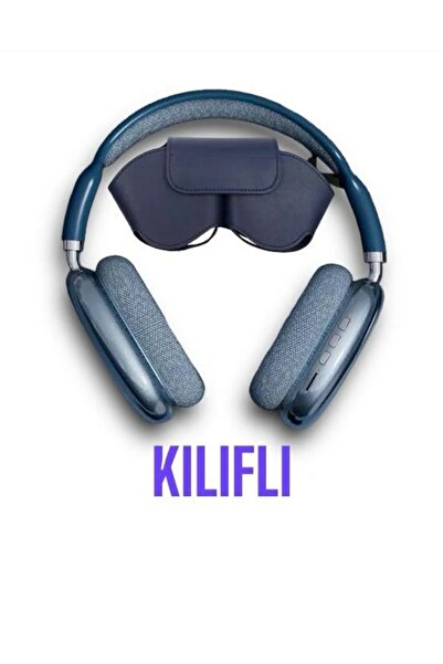 ELNİL BUTİK P9 Air Pro Max Kablosuz 5.0 Mikrofonlu Aux Kablolu Bluetooth Kula...
