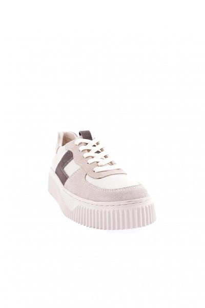 DGN Women's Thick Sole Sneakers Shoes Genuine Leather Ecru 5762678