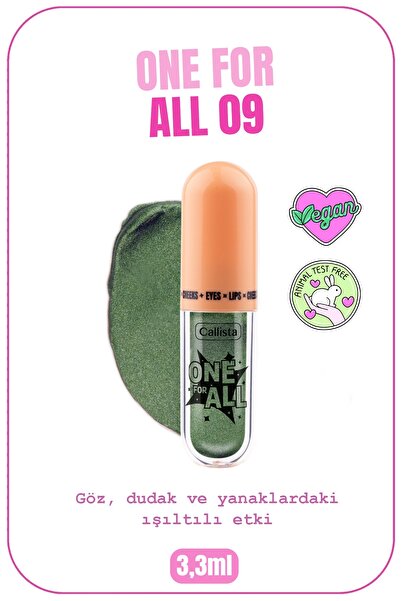 Callista One For All Eyes & Lips & Cheeks Işıltılı Likit Göz farı - 09 Peace ...