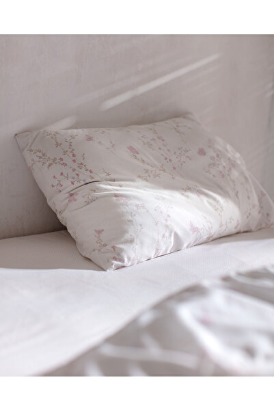 Madame Coco Σετ Παπλωματοθήκη Abella Single 100% Cotton Ranforce Printed - Μπεζ/Πούδρα