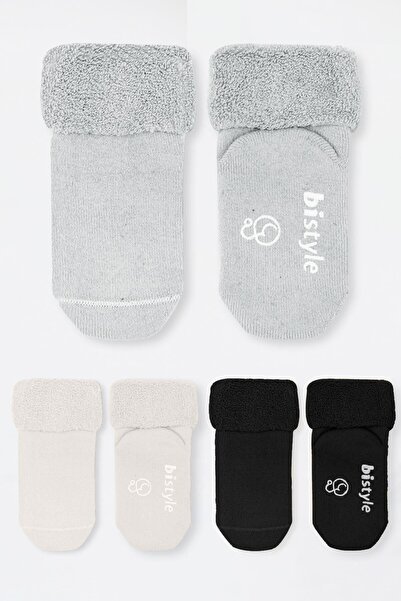 Biorganic Baby Boy 3-Piece Socks
