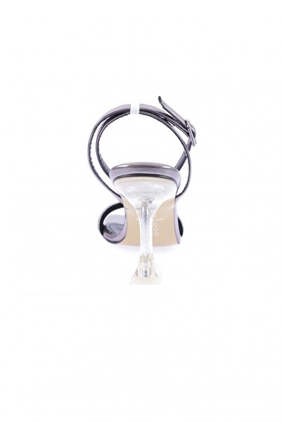 DGN 5161-1-23y Silver Stoned Women's Heeled Shoes - Ankle Strap