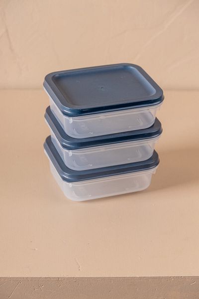 FH finehome Buzzy 3-Piece Refrigerator & Freezer Storage Container 500ml
