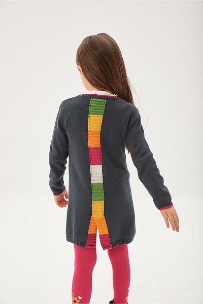 Boboli Girl's Dress Anthracite