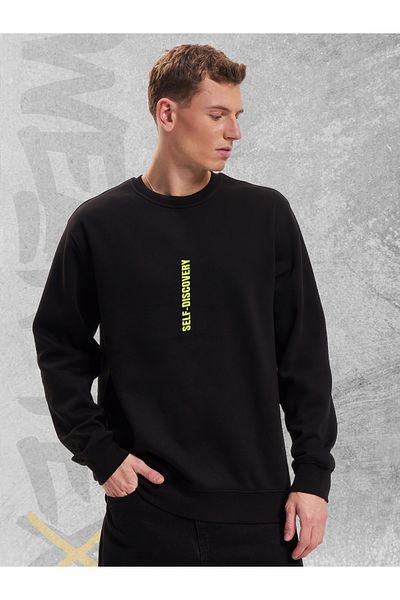 WEARTEX Unisex Oversize Sweatshirt - Crew Neck, Self-Discovery Printed Hoodie