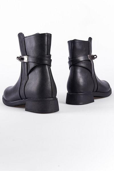 Capone Outfitters Γυναικείες Μπότες - Με Μεταλλική Πόρπη και Φερμουάρ