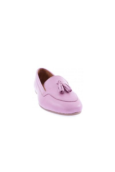 DGN Mocasini Zenne de dama cu accesorii cu ciucuri din piele naturala violet 21532110
