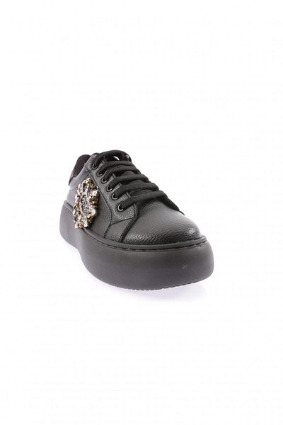DGN 874-23y Pantofi de damă cu șireturi cu cataramă de piatră de cristal