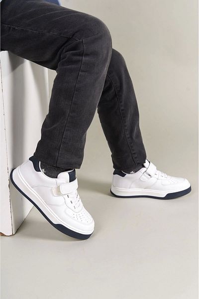 Chekich Prime White-Black Children's Shoes