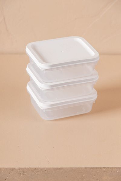 FH finehome Buzzy 3-Piece Refrigerator & Freezer Storage Container 500ml