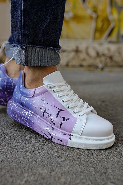 Chekich Cbt Pittura Erkek Ayakkabısı 447 Beyaz - Mor
