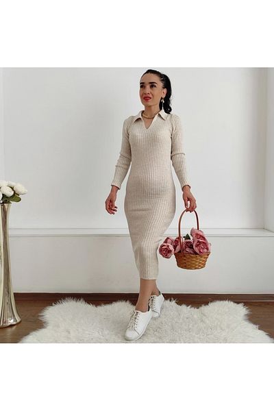 6 butik altı üstü butik Φόρεμα με λαιμό πόλο
