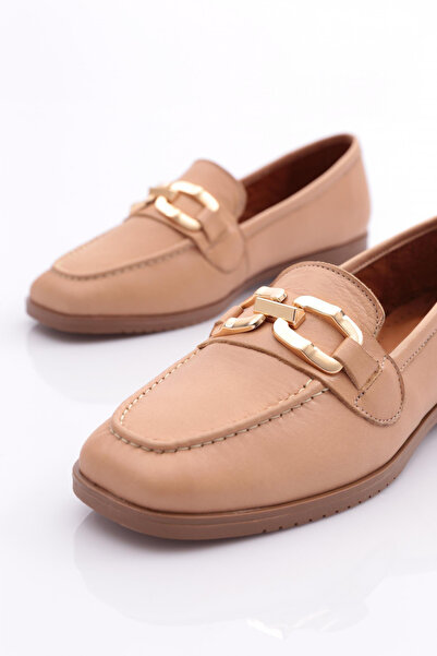 DGN Women's Stitched Floral Ballerina Nude Shoes 1732110