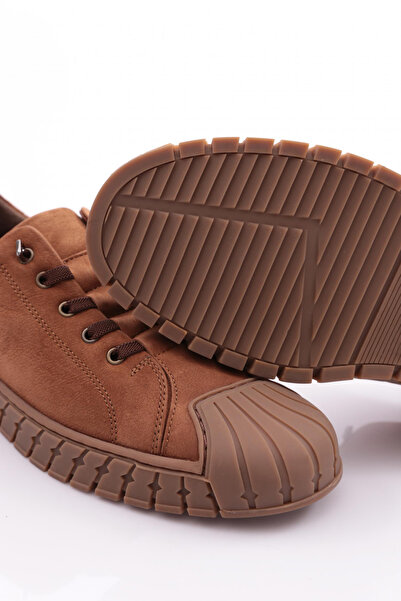 DGN Ανδρικά παπούτσια με κλειστά κορδόνια Tan Nubuck 109813616