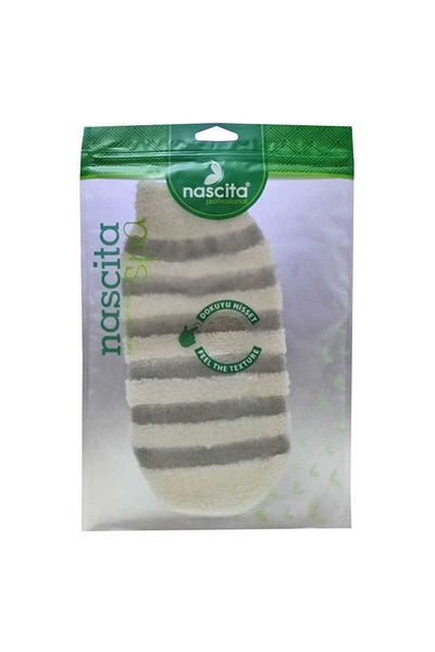 K&A Cotton fiber shower and massage glove 12x24