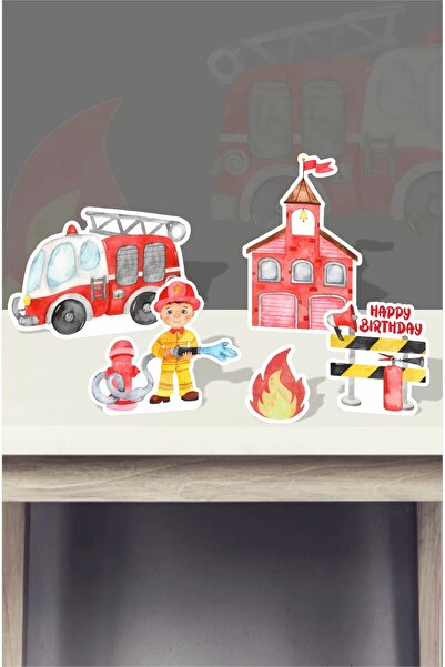 neşeli günlerim Kağın Kışıti - Set de masă cu tematică pompieri