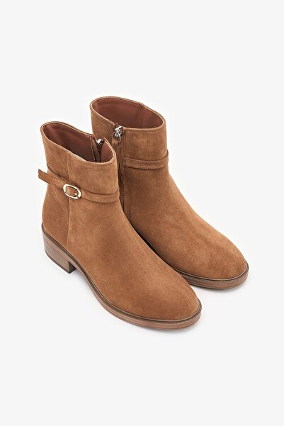 Louis Cardy Γυναικείες μπότες Esence Tan Suede Leather