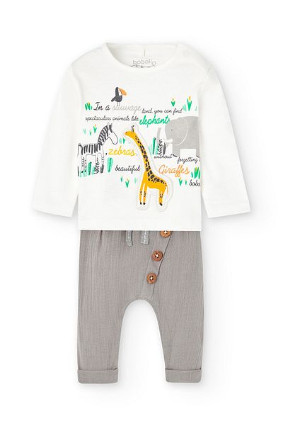 Boboli Men's Newborn 2 Piece Set