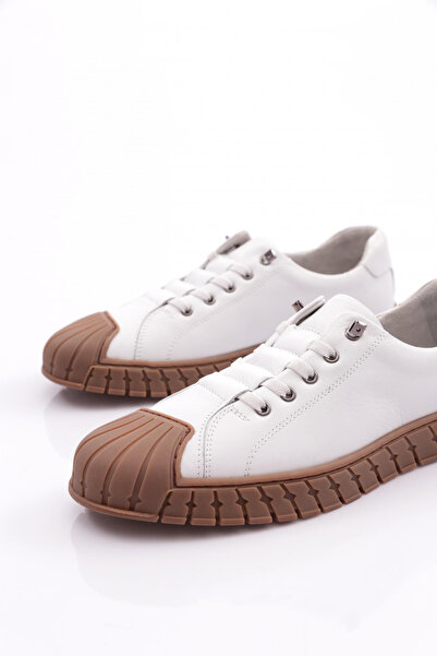 DGN Erkek Kapalı Bağcıklı Sneaker Ayakkabı Beyaz 109813616