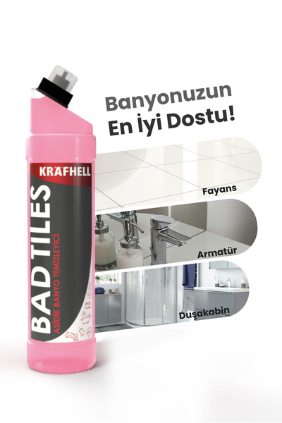 KRAFHELL Bad Tiles Asidik Banyo Temizleyici 750ml