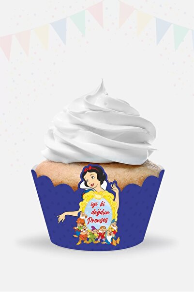 Snow White Cupcake Wrap 8pcs