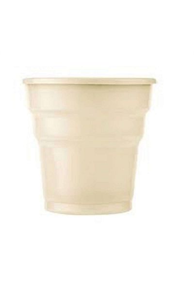 ZERO LAND - 25 Pcs Plastic Cups Cream Alsat