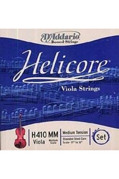 Daddario H410Mm Viola String Set, Helıcore, Medium Scale, Medium Skin Viola String Set Helicore Med Med