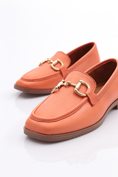 DGN Γυναικείες μπαλαρίνες Γνήσιο δέρμα Πορτοκαλί 1832110