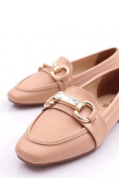 DGN Kadın Loafer Ayakkabı Nude 61382534