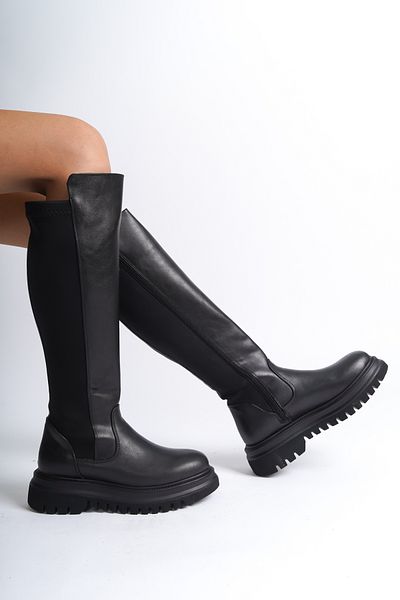 Capone Outfitters Lange Damenstiefel mit Reißverschluss