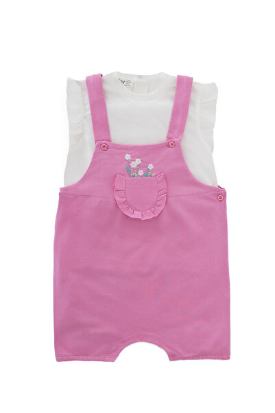 Miny Center Kız Bebek Salopet Set