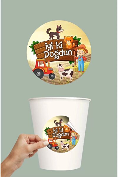 neşeli günlerim Αυτοκόλλητο Farm One Farm Concept για άνδρες - Αυτοκόλλητο χαρτί