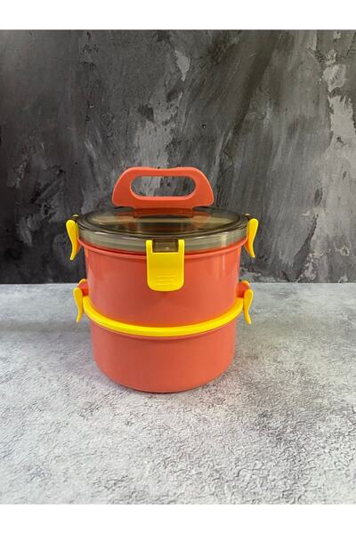 Vagonlife 304 Paslanmaz Çelik 2 Katlı Sızdırmaz Yemek Termos Sefer Kabı