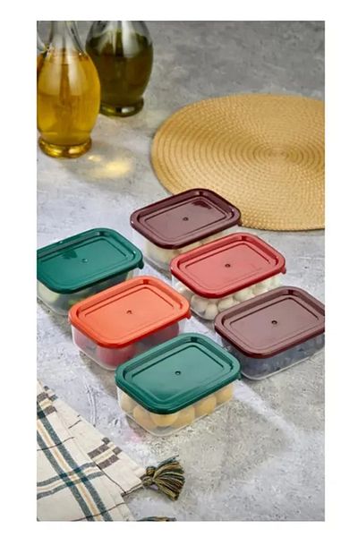 Mu Art 4-Piece Storage Container with Lid Snack Bowl Breakfast Picnic Container Royaleks-Hs-017