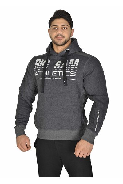 Big Sam Men's Gray Printed Sweatshirt 4696