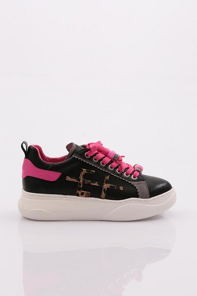 DGN Pantofi de damă negru fucsia - 21343118