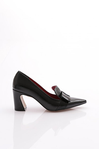 DGN 159 Women's Ribbon Patterned Heeled Shoes