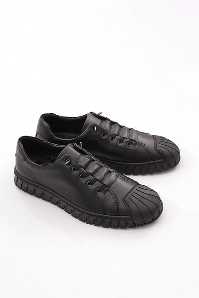DGN Men's Closed Lace-Up Sneaker Shoes Black 109813616