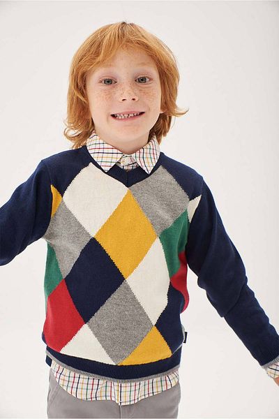 Boboli Boy's Sweater Navy Blue