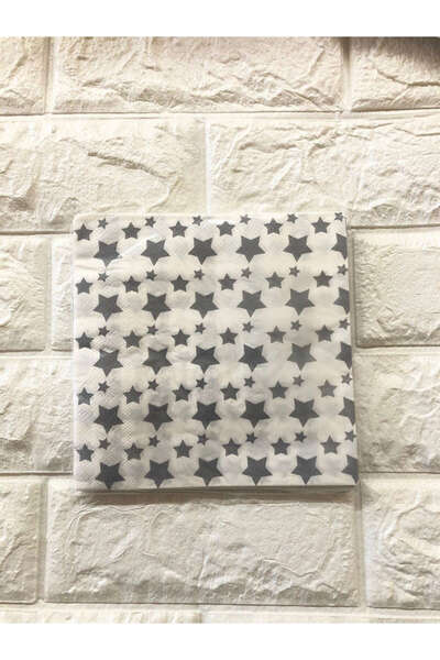 ZERO LAND - 20Pcs Napkin Starry Silver Alsat