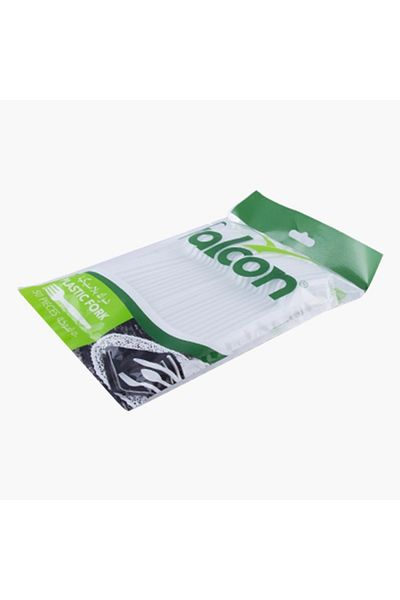 Falcon 50-Piece Disposable Plastic Table Fork Set