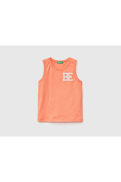 United Colors of Benetton Boy's Coral Benetton Printed Tank Top