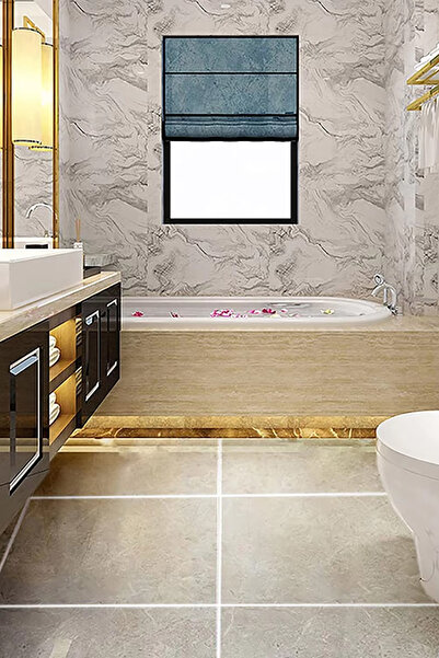 ThenTech Fayans Arası Derz Bandı Şerit Derz Bandı 50 Metre Gri Derz Bandı Tem...