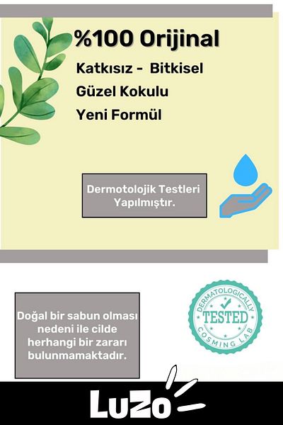 LuZo صابون الطين العطري الفاخر 100% العضوي الطبيعي لموازنة شعر الوجه والجسم 10 قطع