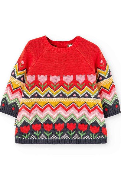 Boboli Baby Girl Dress Red